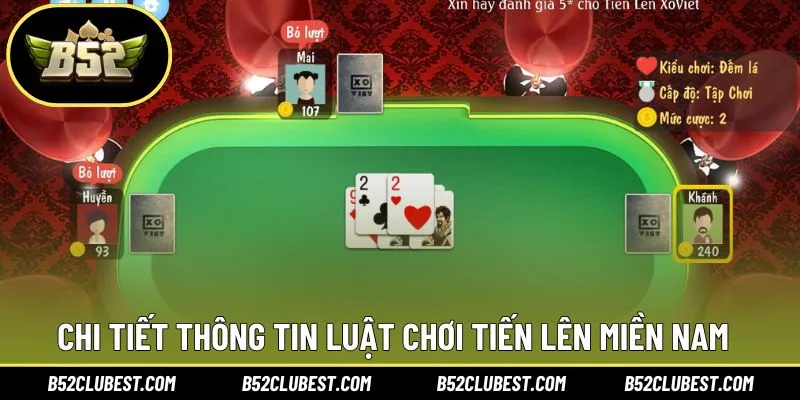 Chi tiết nội dung luật tham gia chinh phục bài tiến lên